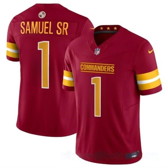 Mens Youths Kids Womens Deebo Samuel Sr Burgundy Red Vapor Stitched Jersey
